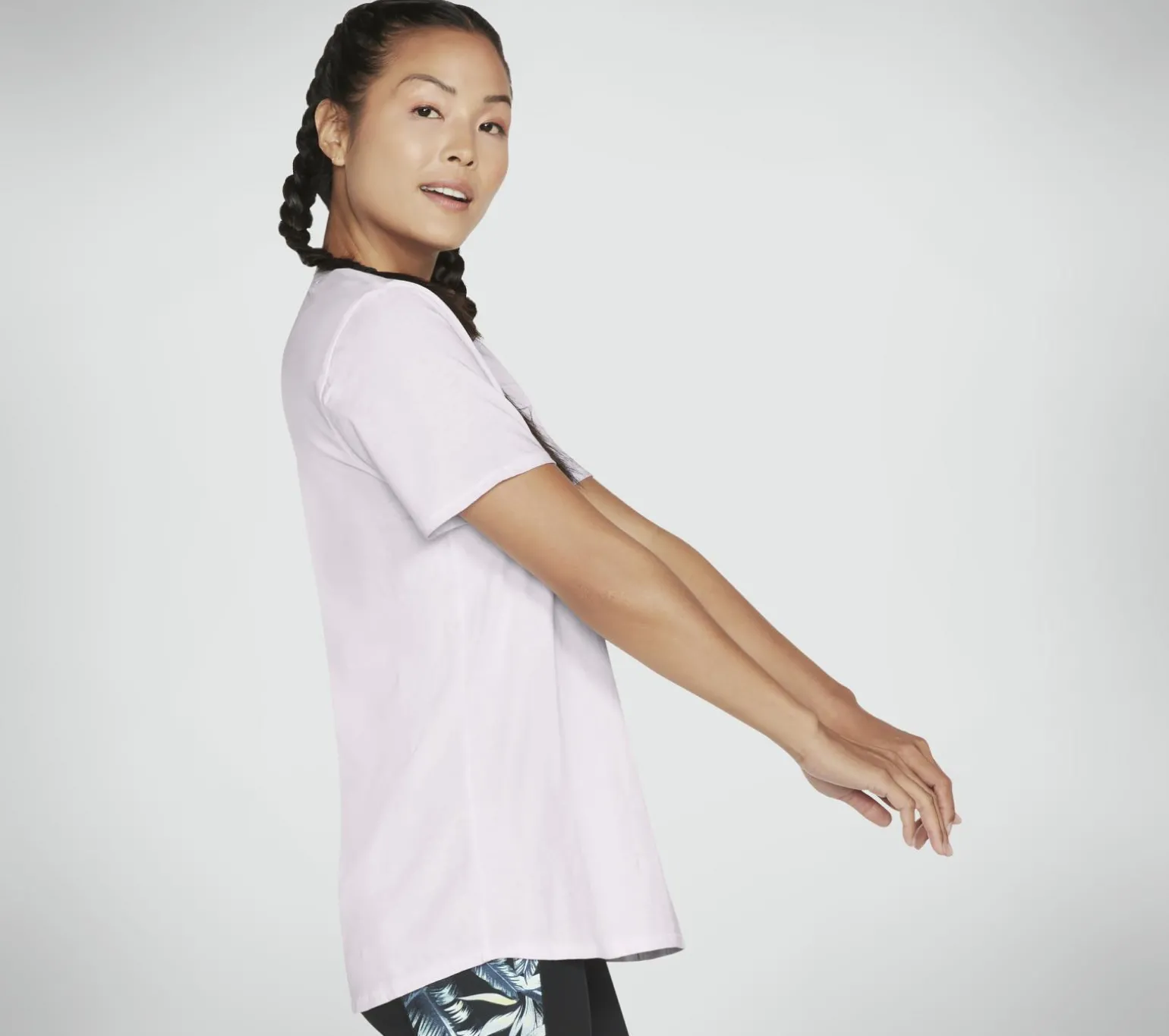 Diamond Wash Hatha Scoop Neck Tunic Tee