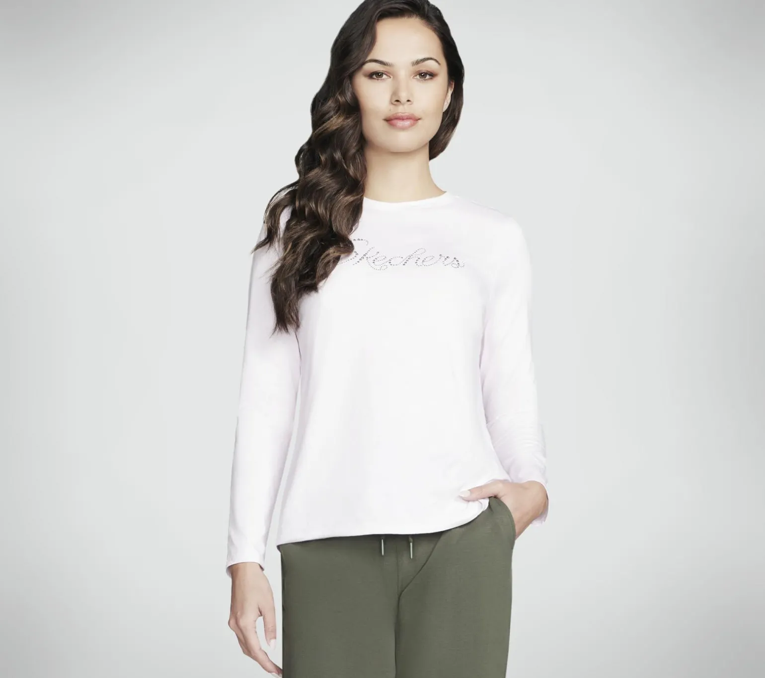 Rhinestone Queen Long Sleeve Tee