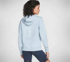 Skechers Apparel Diamond Crown Front Zip Hoodie