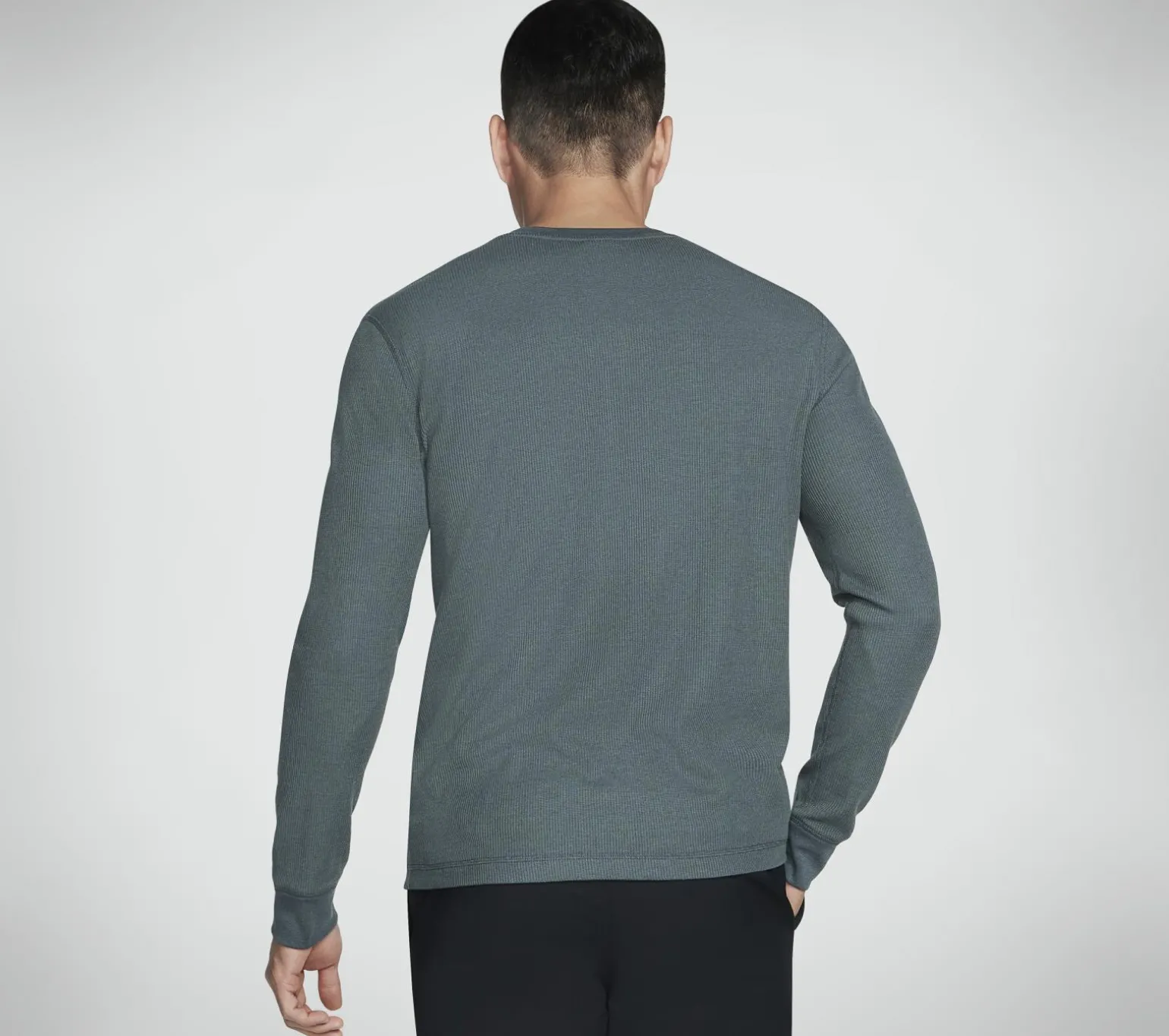GO KNIT Waffle Henley