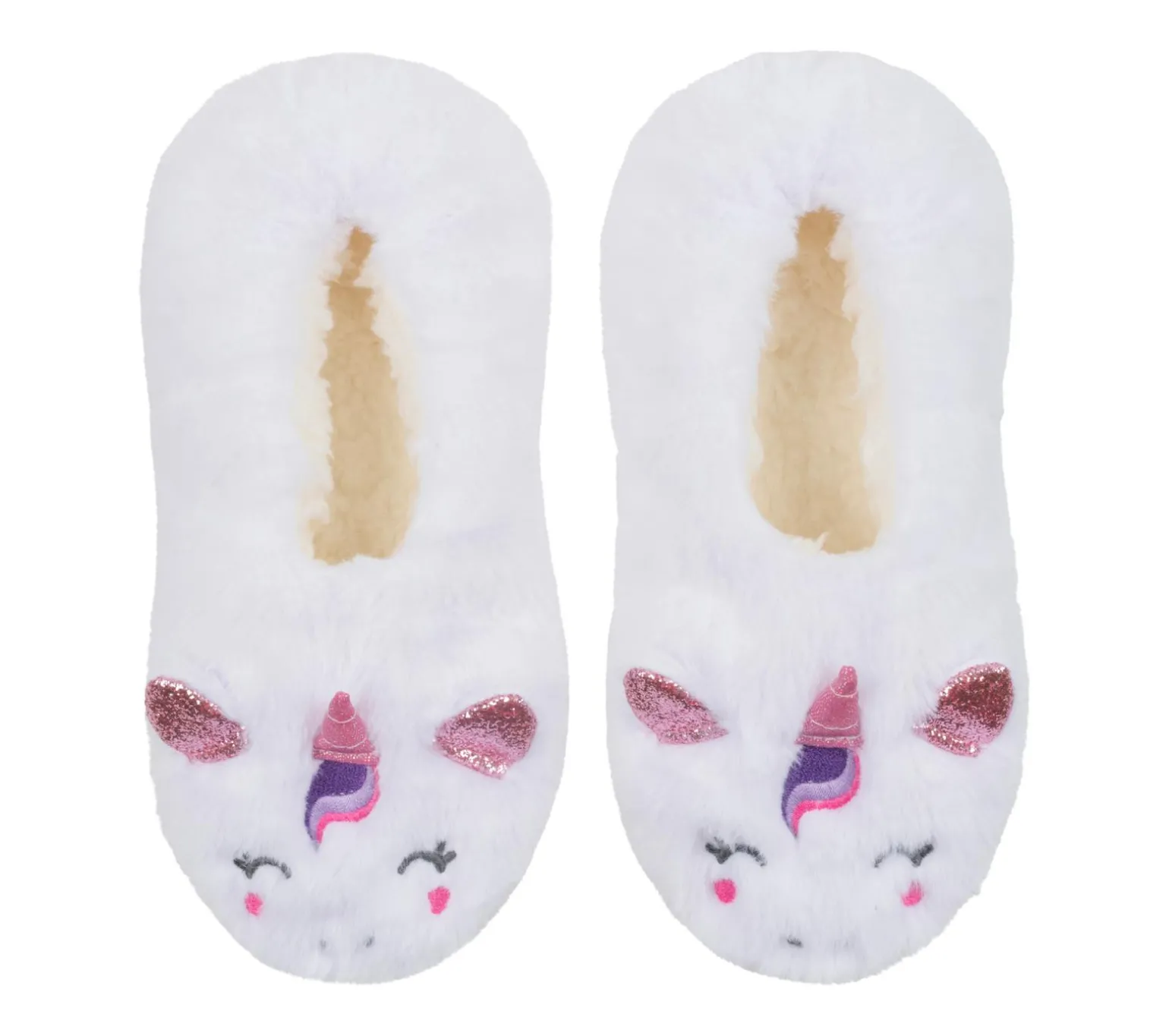 Plush Unicorn Slipper Socks - 1 Pack